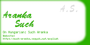 aranka such business card